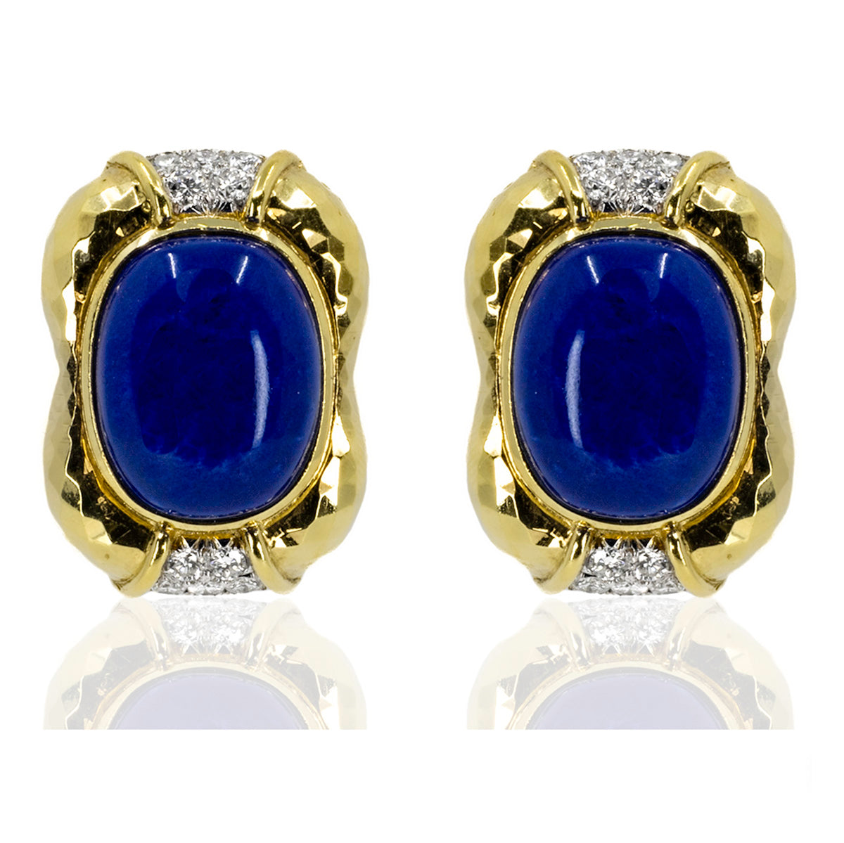 18k Lapis Earrings