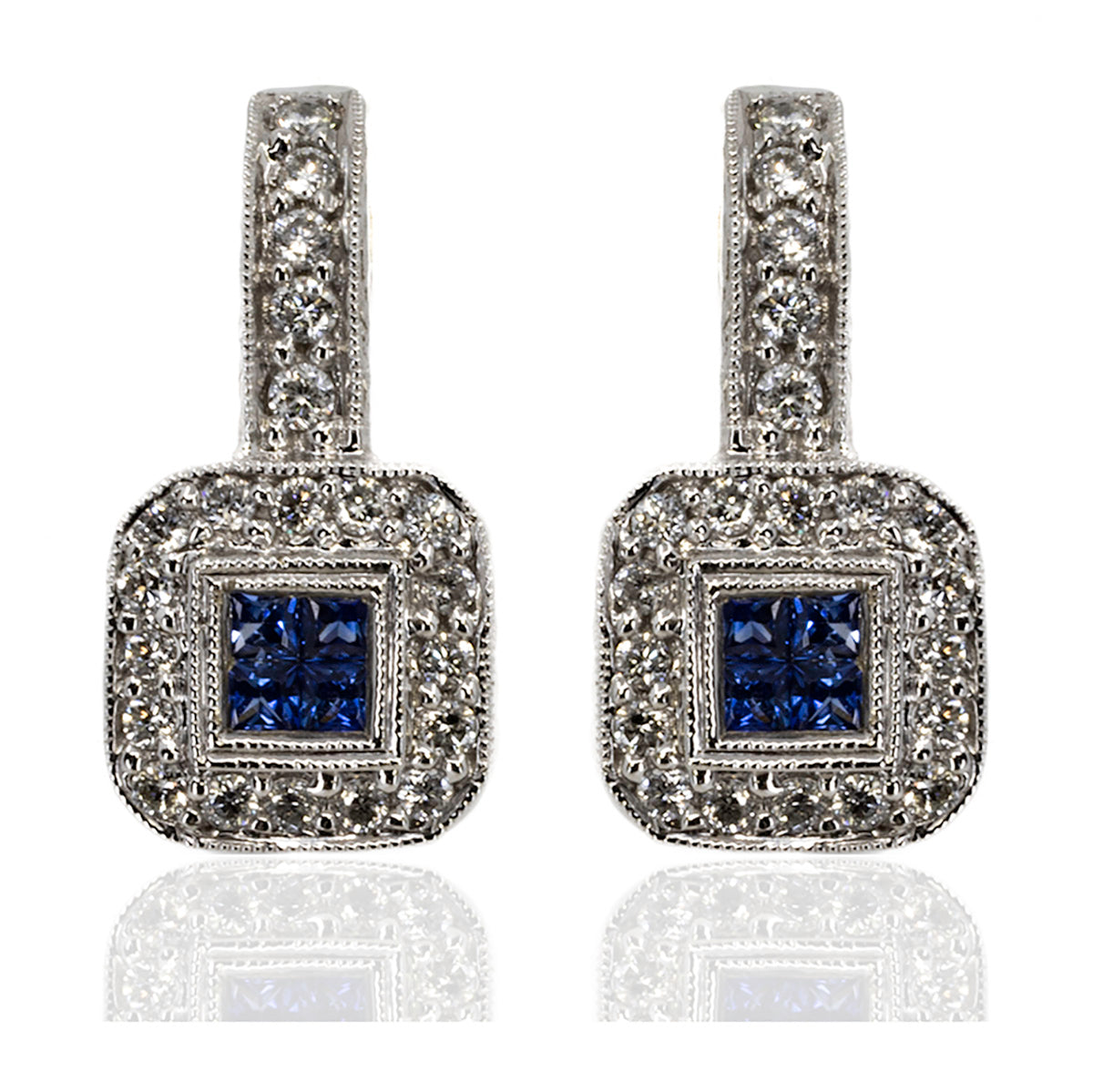 Sapphire & Diamond Earrings