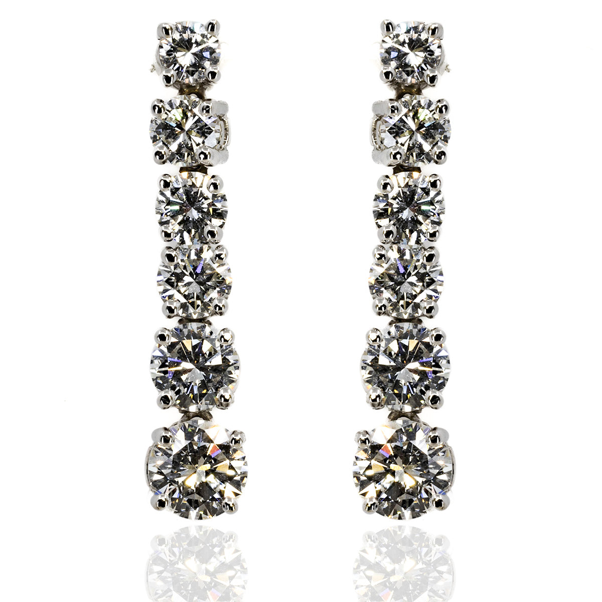 Diamond drop earrings