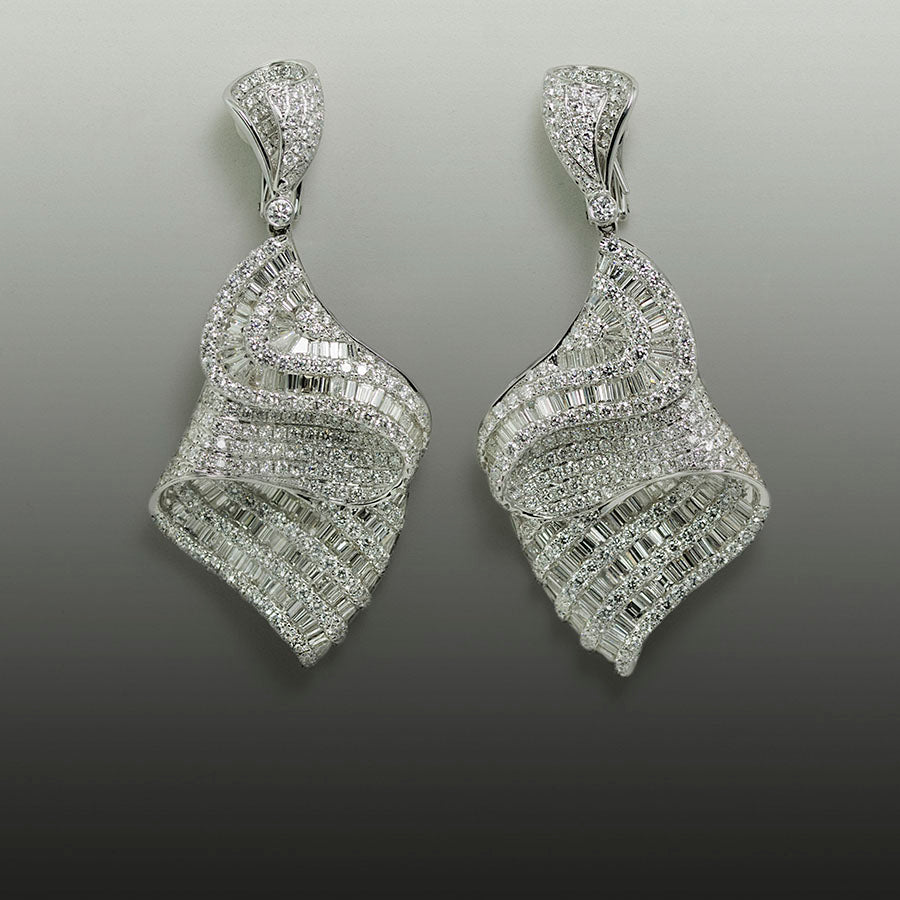 Glamerous Chandelier Diamond Earrings