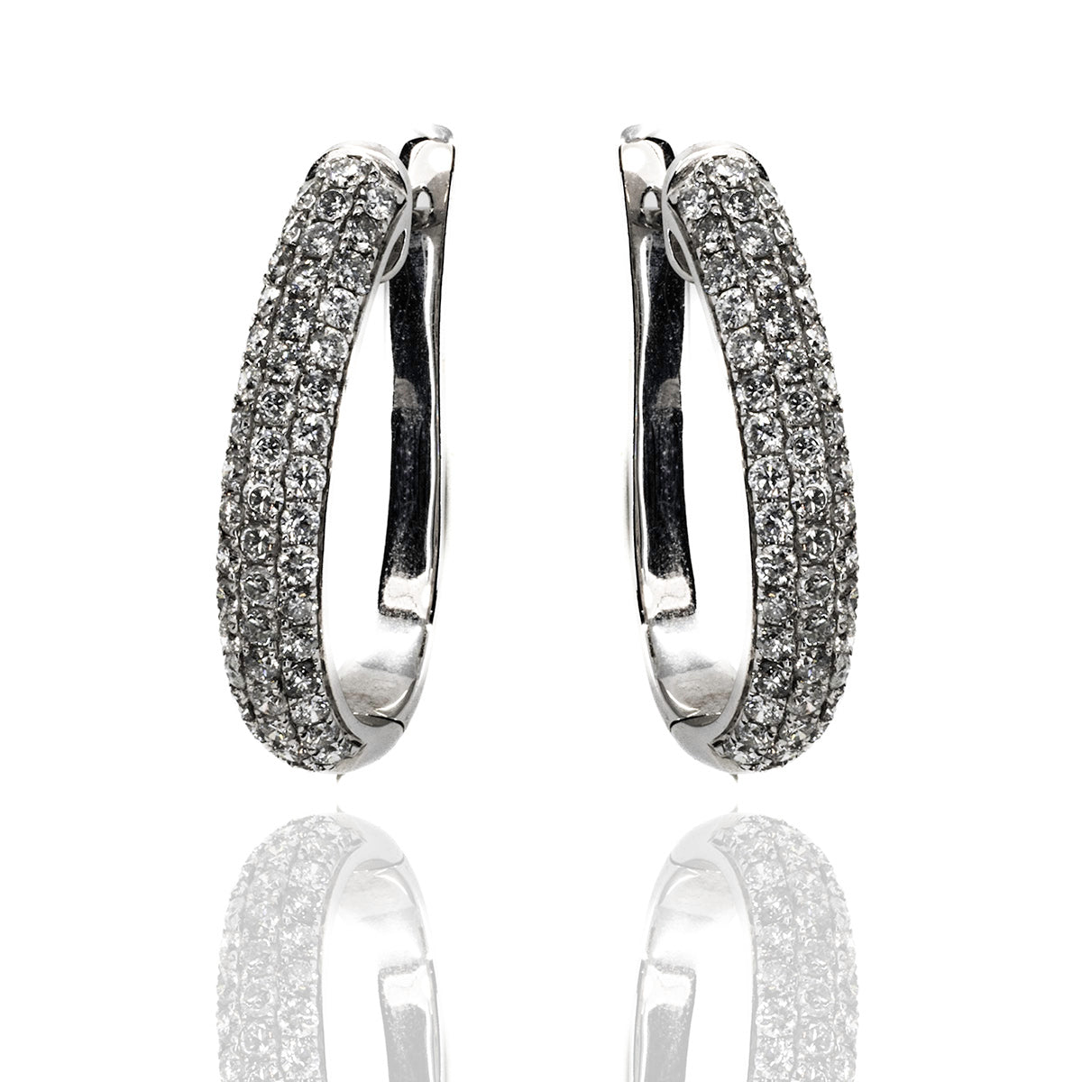 Pave Diamond Earrings