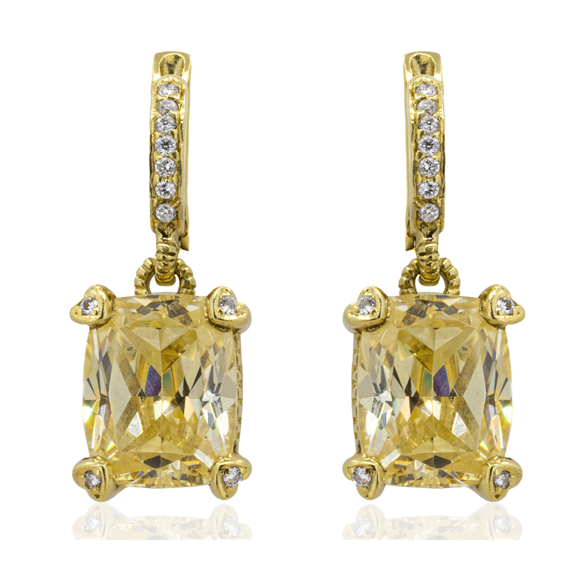 18k Judith Ripka Earrings