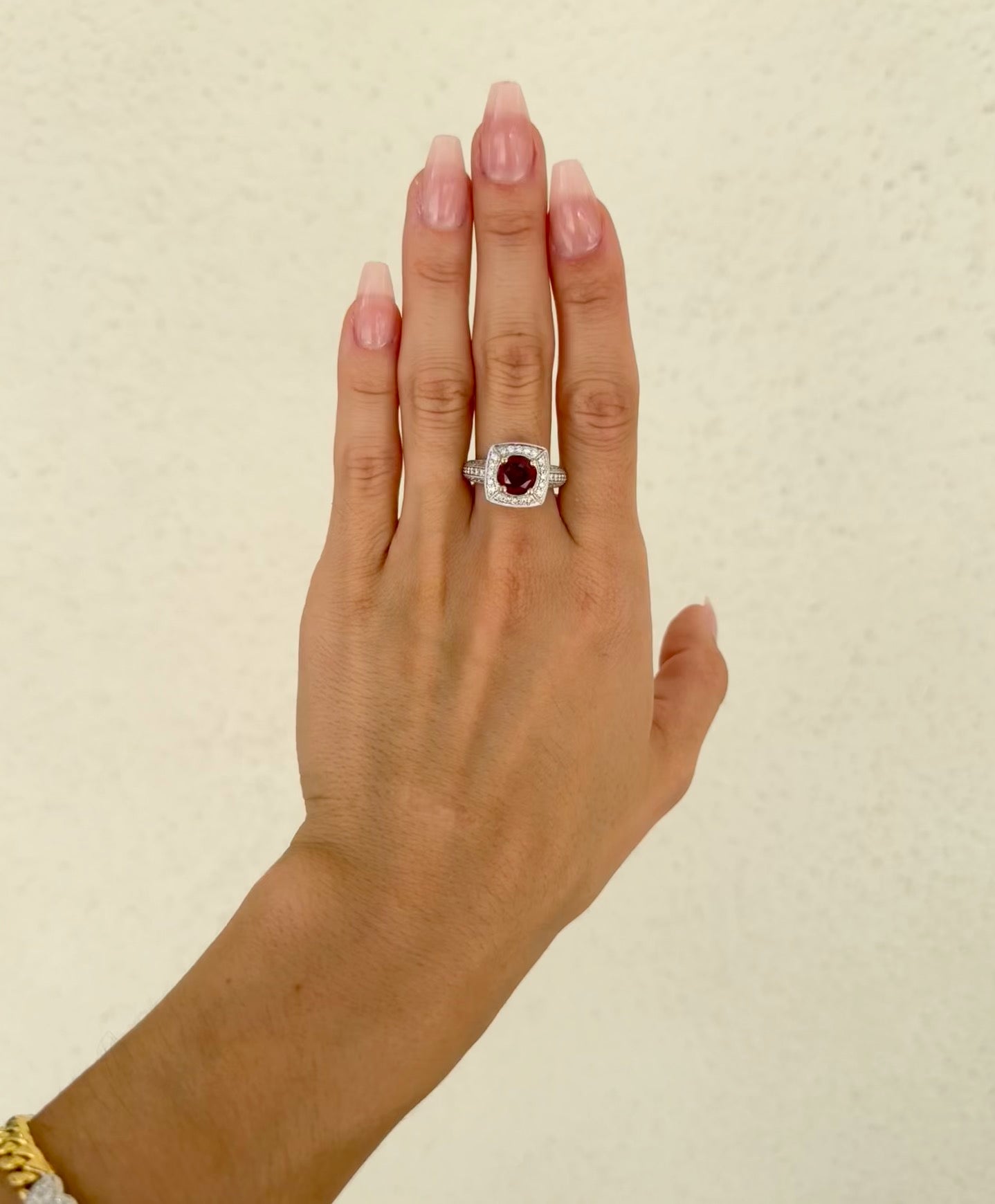 AGL Certified No Heat Ruby Ring