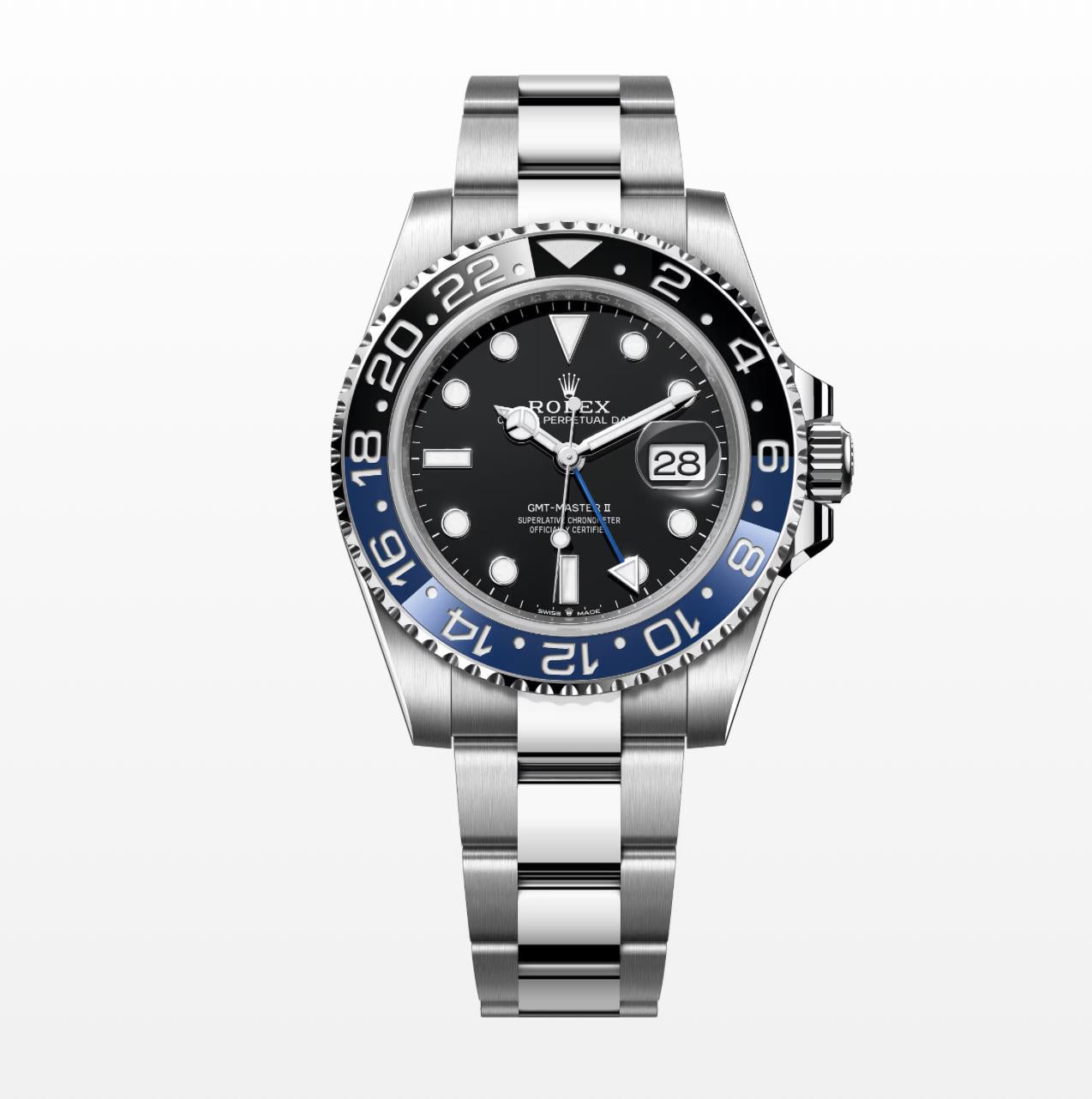 Rolex Batman  GMT-Master 40mm Black Dial Watch Model 126710BLNR