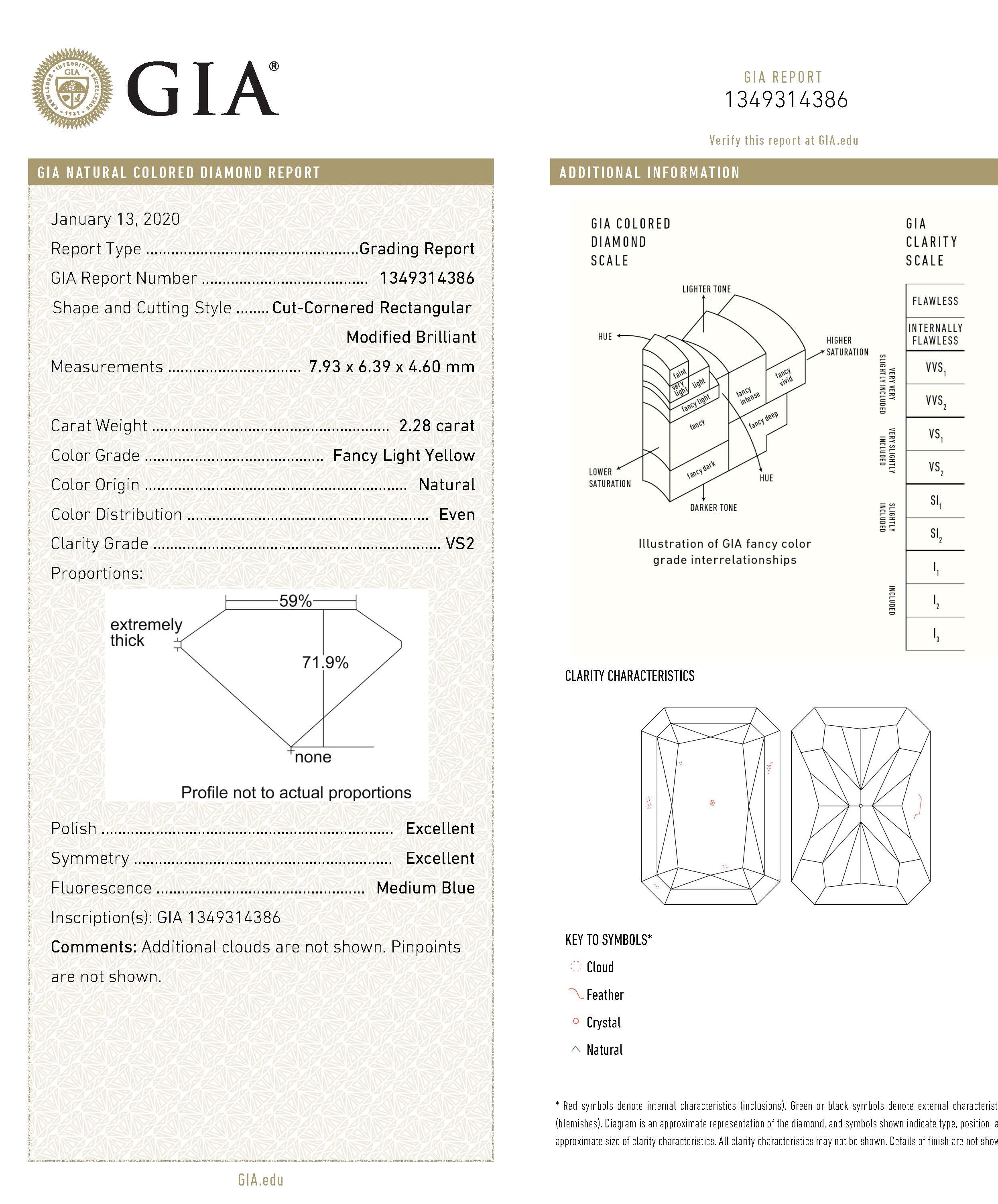 2.28 Carat FLY VS2 GIA Ring