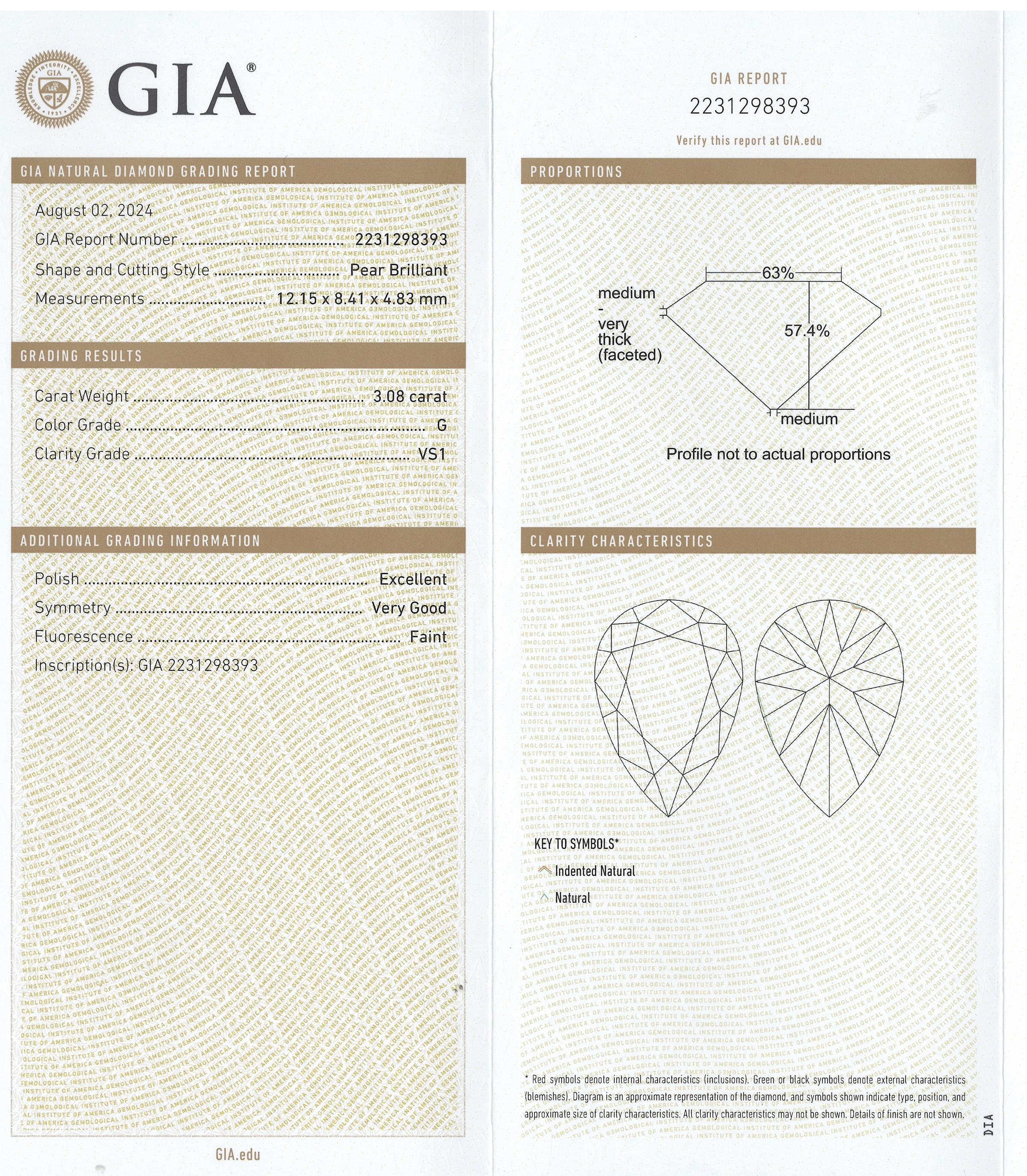 3.08 G VS1 PS GIA Ring