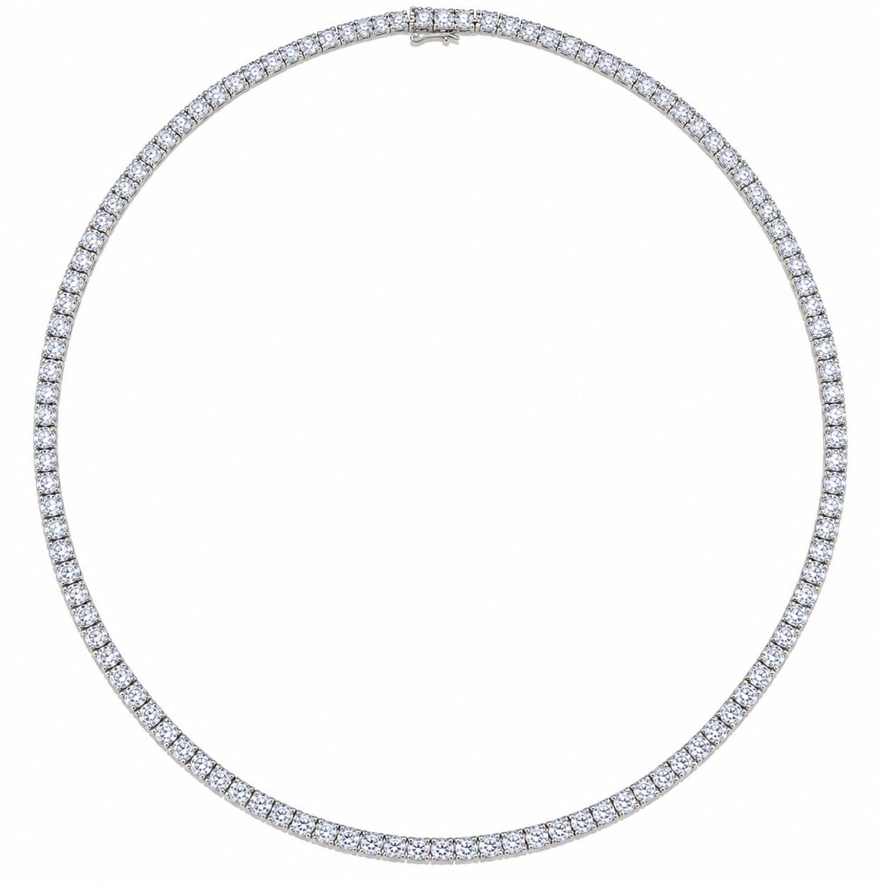 Platinum Diamond Tennis Necklace