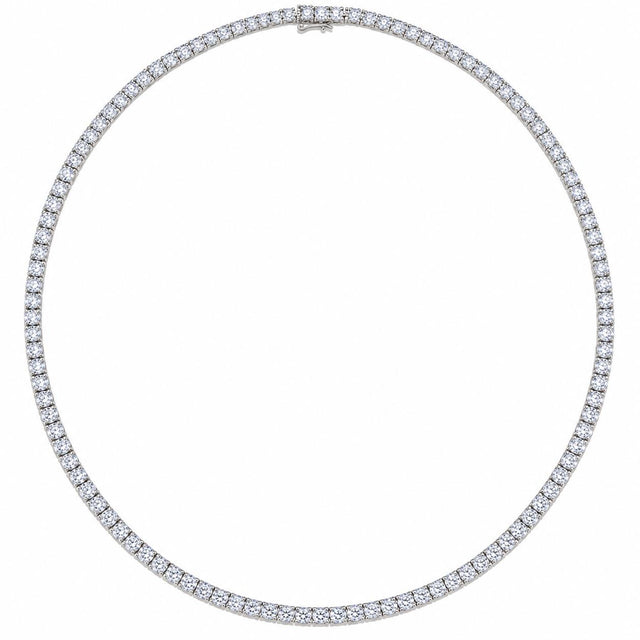 Platinum Diamond Tennis Necklace