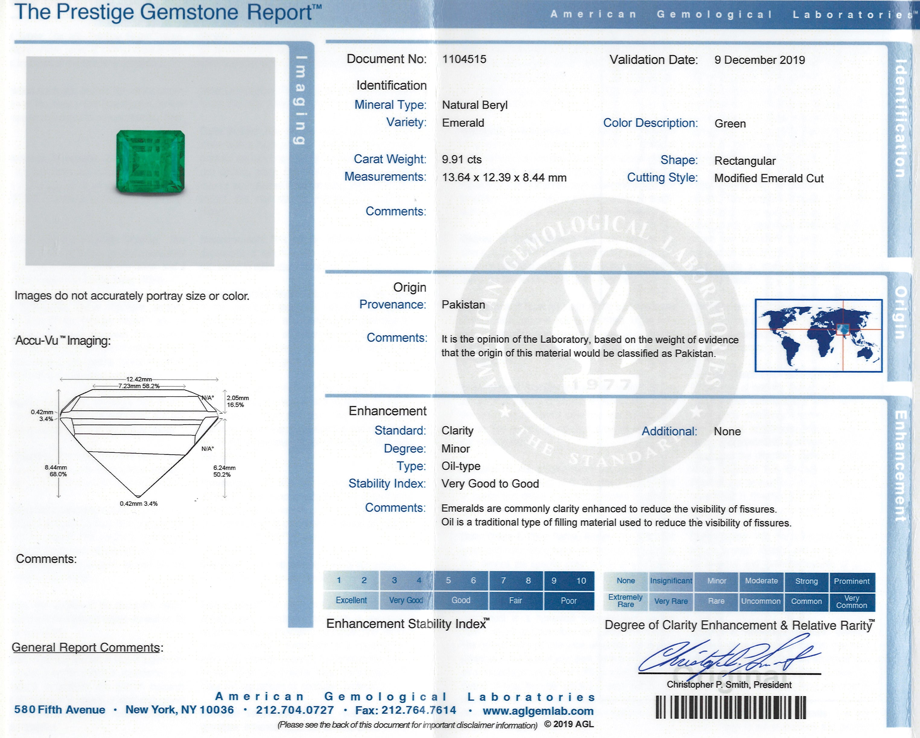 9.91 Carat Emerald Ring