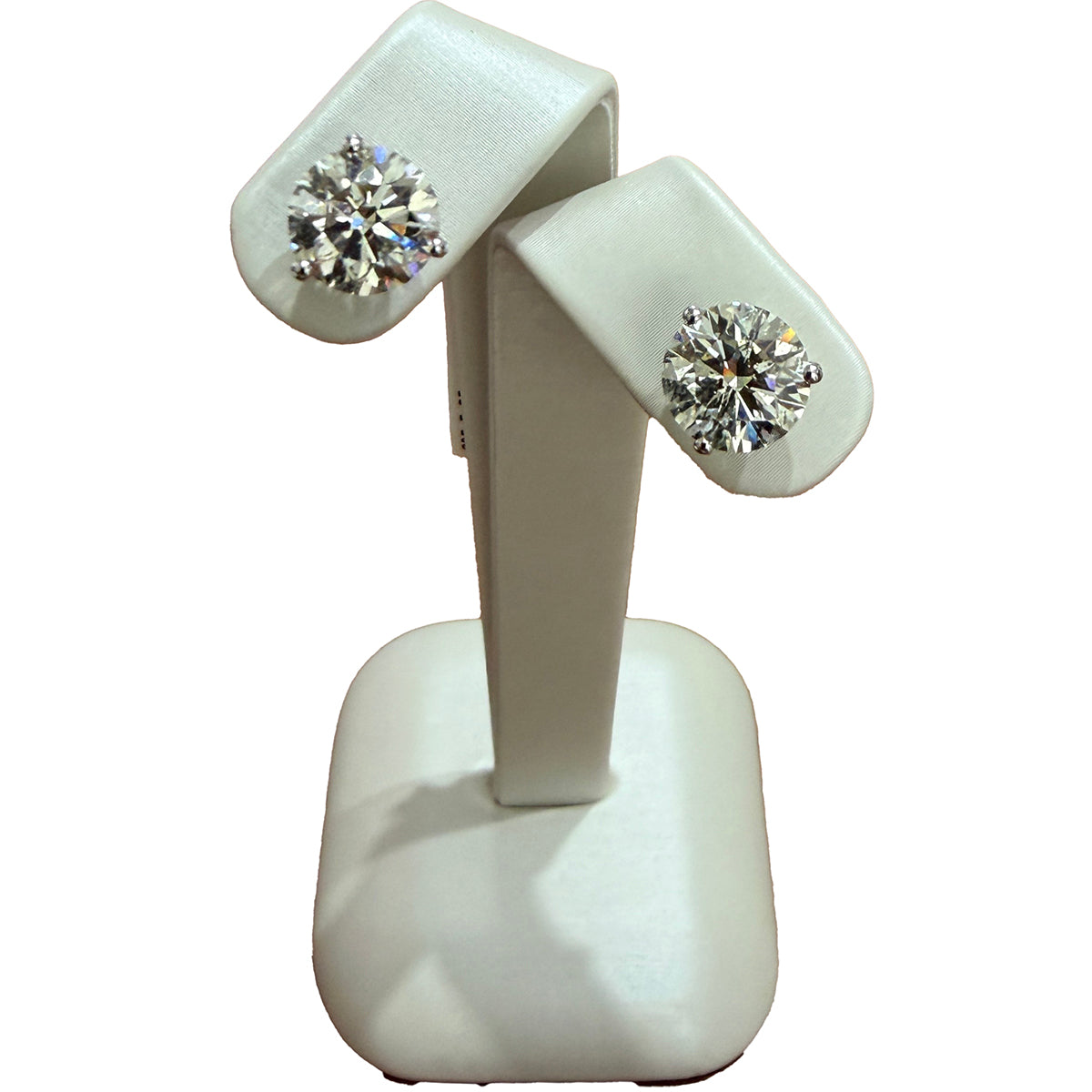 5.38 Carat Diamond Studs