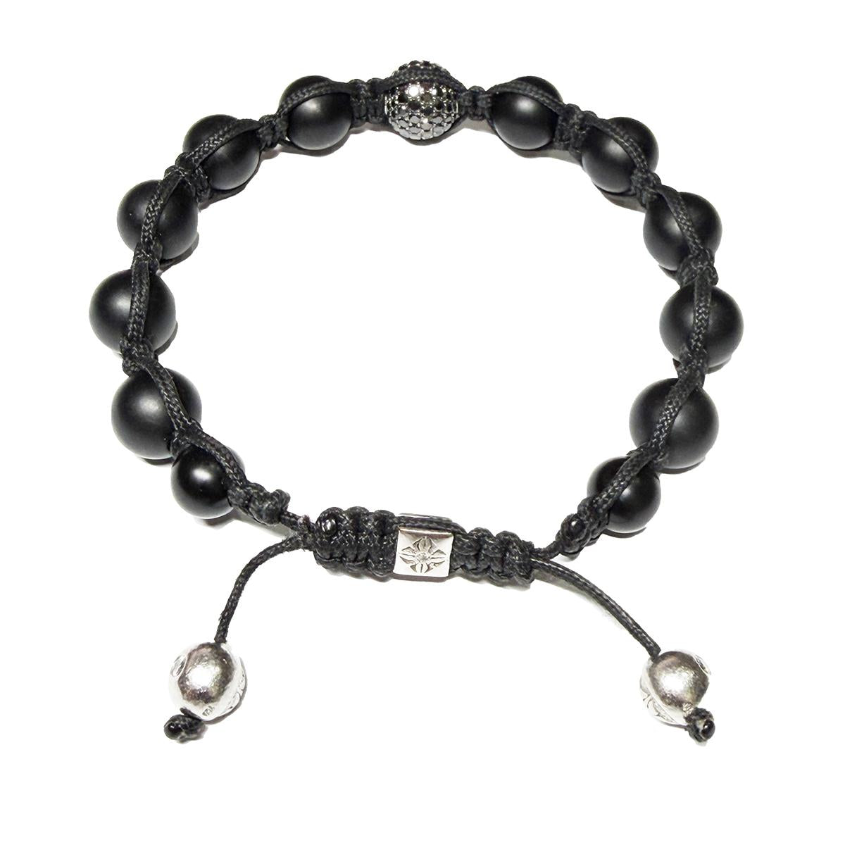 Shamballa Jewels Onyx & Black Diamond Bracelet