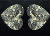 Matched Pair of 1.44 Carat Heart Shape Diamonds
