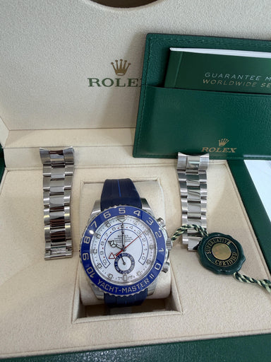 Rolex Yacht-Master II Stainless Steel Blue Bezel Model 116680