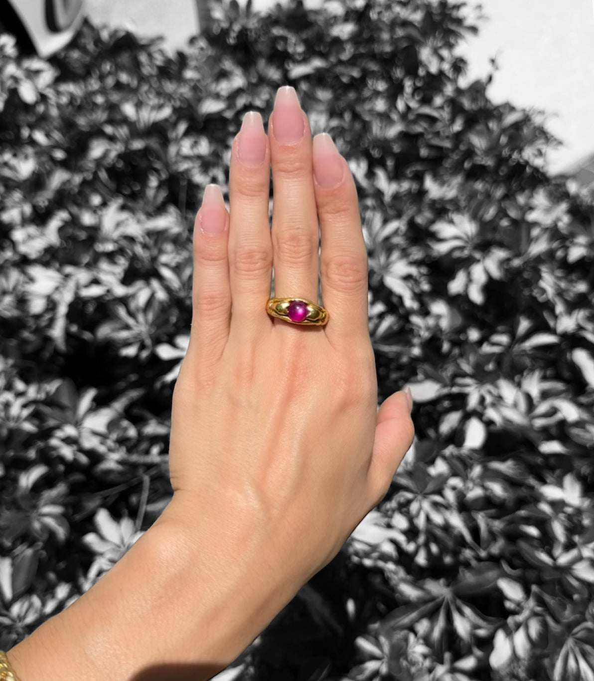 Vintage Burma Star Ruby Ring