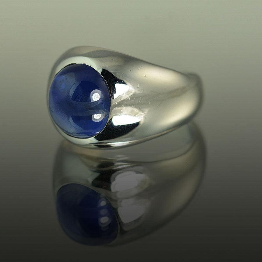 No Heat Sapphire Ring