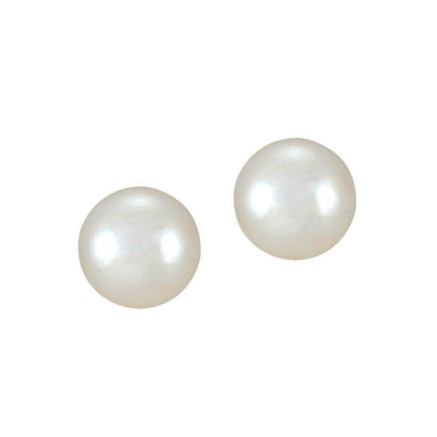 7mm Akoya Pearl Studs on 14k Gold Posts