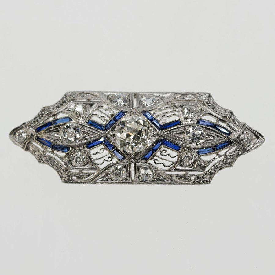 Platinum Art Deco Brooch
