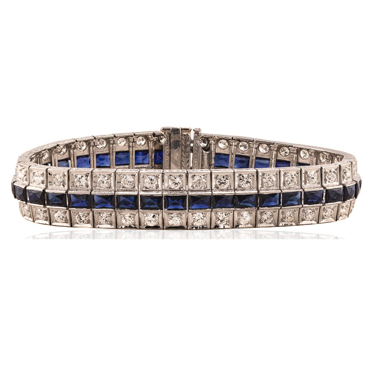 Platinum Art Deco Period Braclet