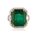16 Carat Platinum Emerald Ring
