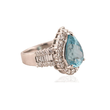 Platinum Paraiba Tourmaline Ring