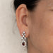 Platinum Ruby Earrings