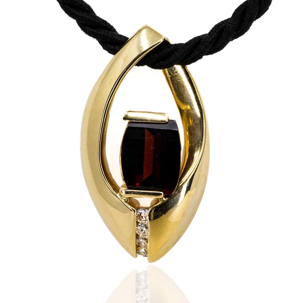 Rhodolite Garnet Pendant / Slide