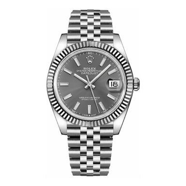 Rolex Datejust 41 #126334 Stainless Steel Rhodium Dial Fluted Bezel
