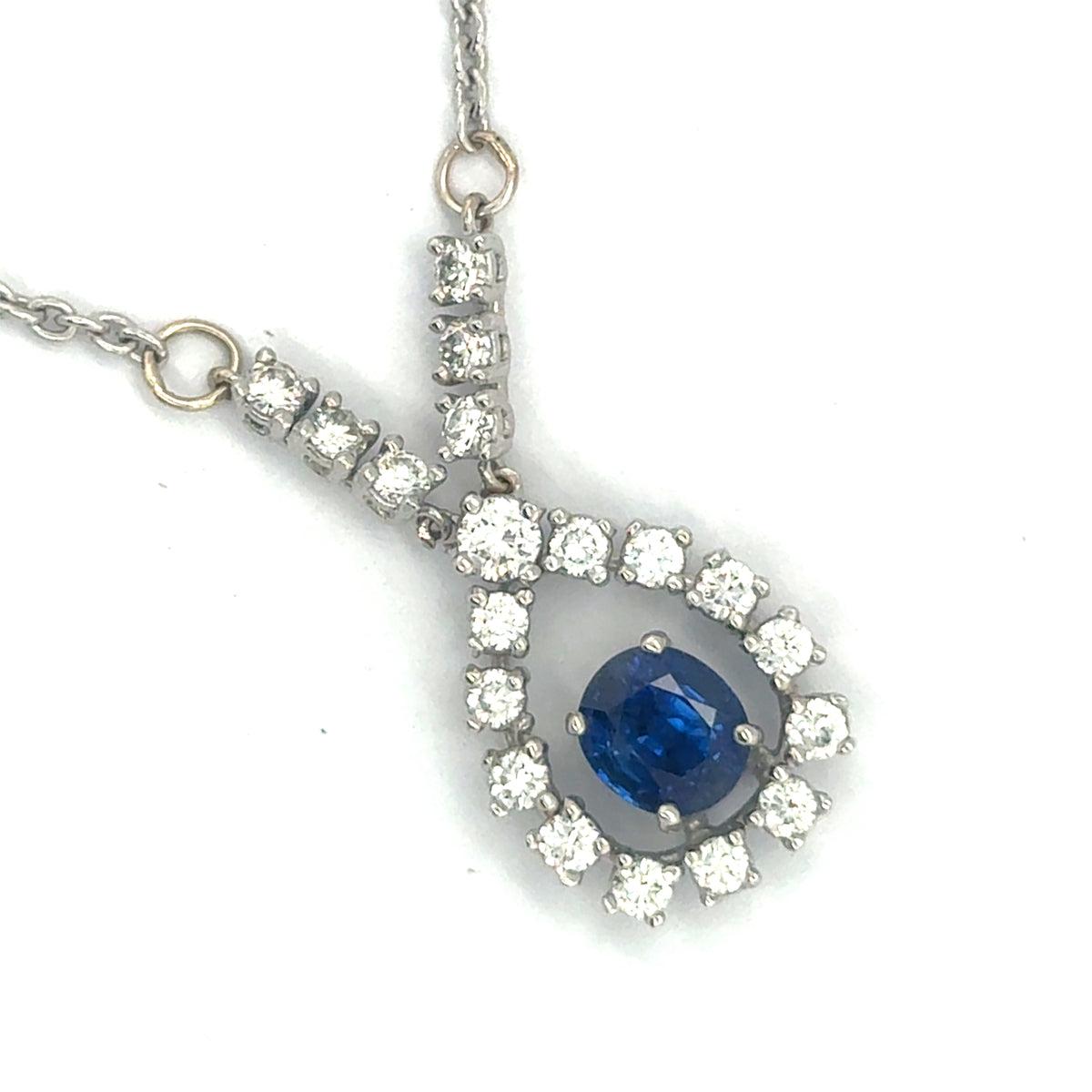 Royal Blue Sapphire Necklace