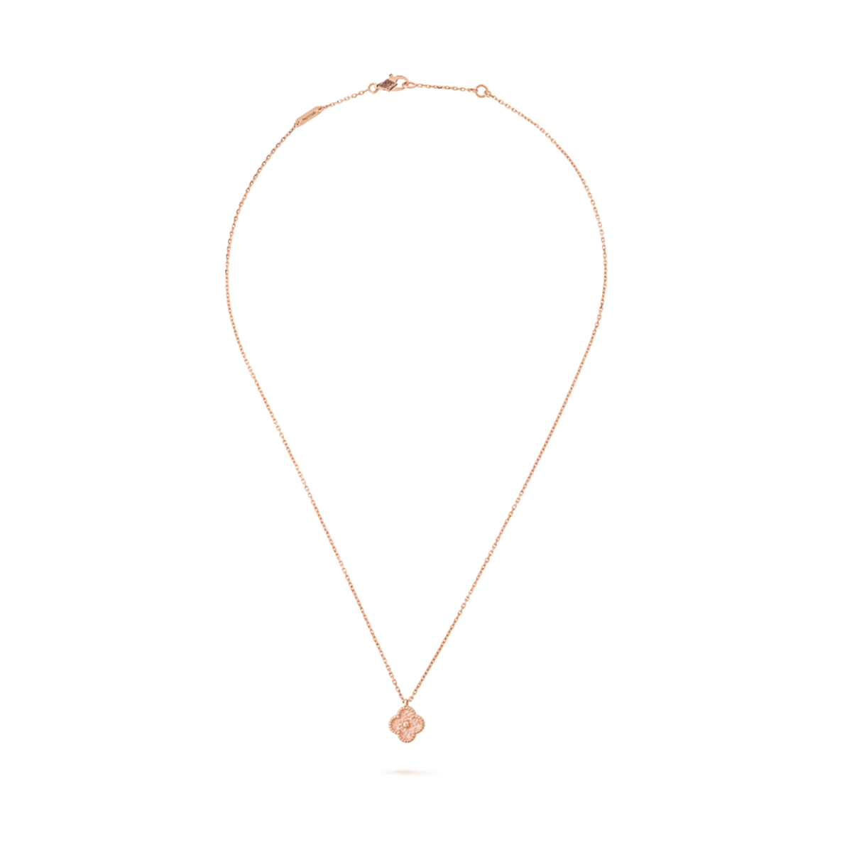 VCA 18k Rose Gold Sweet Alhambra Necklace