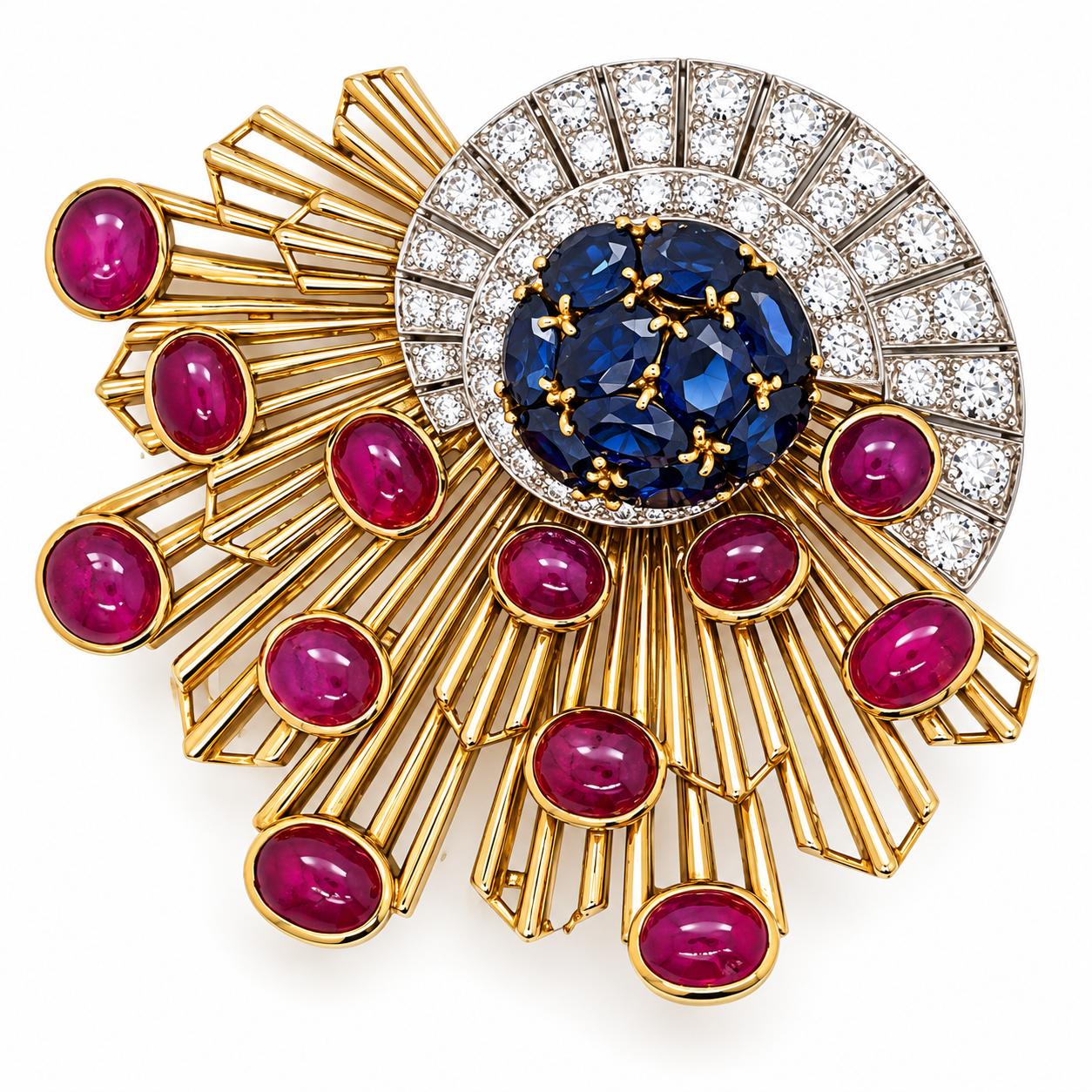 Large Retro Period Brooch
