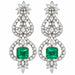 18k Emerald Chandelier Earrings