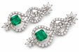 18k Emerald Chandelier Earrings
