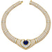 18k Saphire & Diamond Necklace