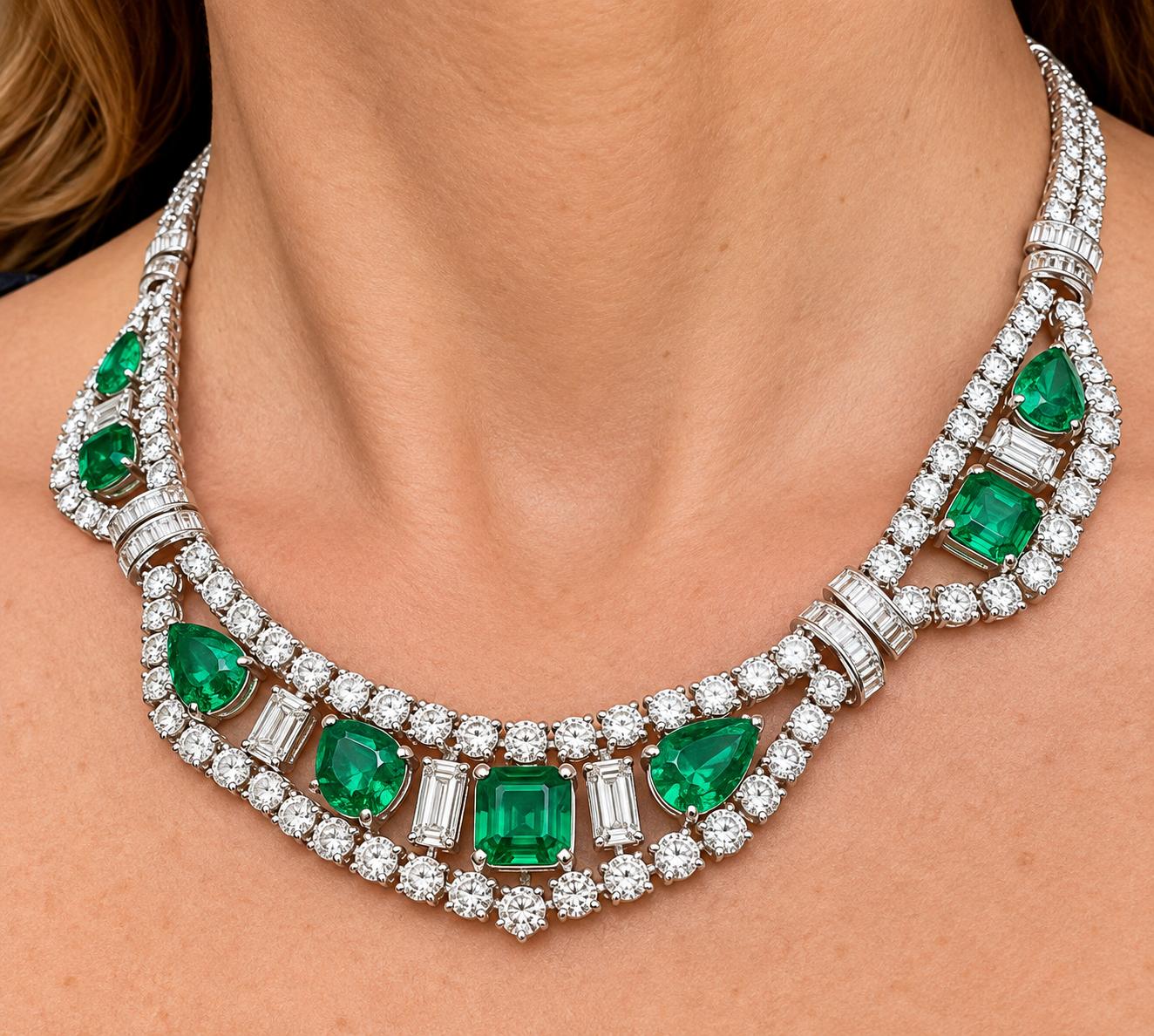 Aldao Emerald & Diamond Necklace