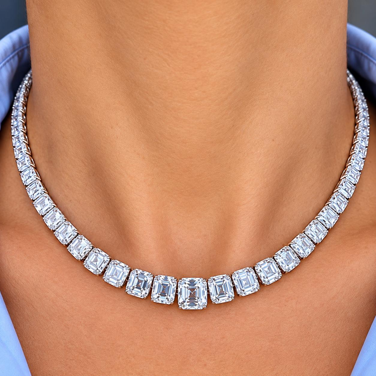 GIA Certified 77.68 Carat Necklace