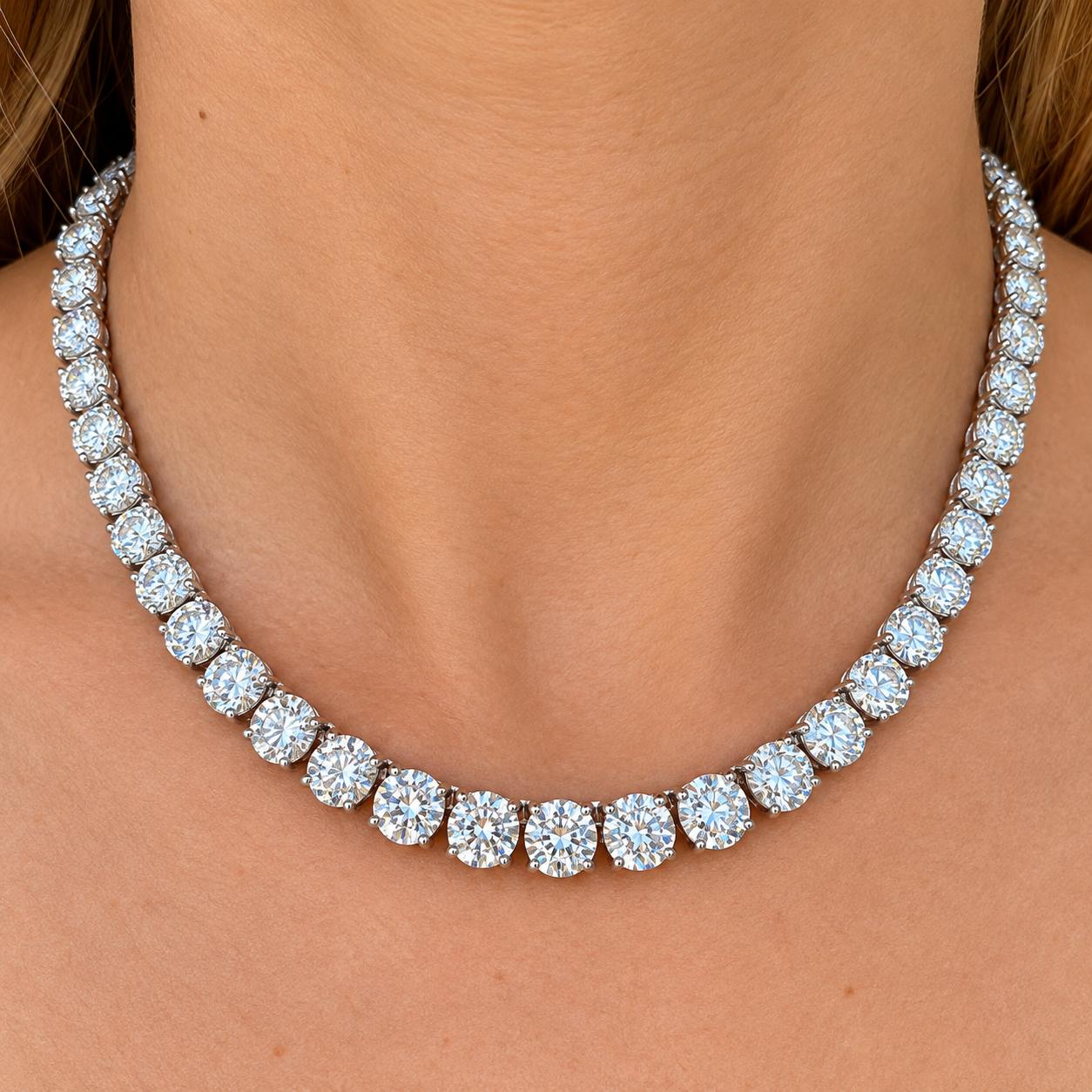 Platinum Riviera Necklace