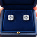 Asscher Cut 5.95 Carat Studs
