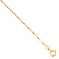 14k Gold Cable Chain Necklace 18" 1.88g