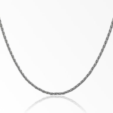 White Gold Wheat Chain