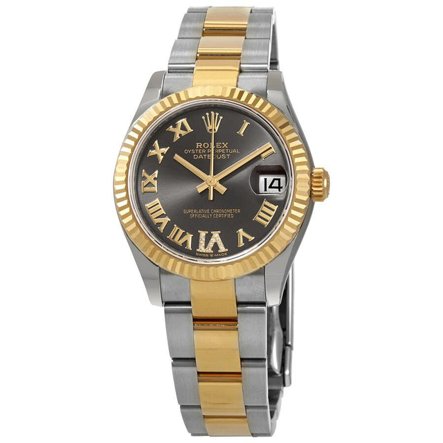 Rolex Datejust 31mm, Diamond Dial 18k Gold & Steel