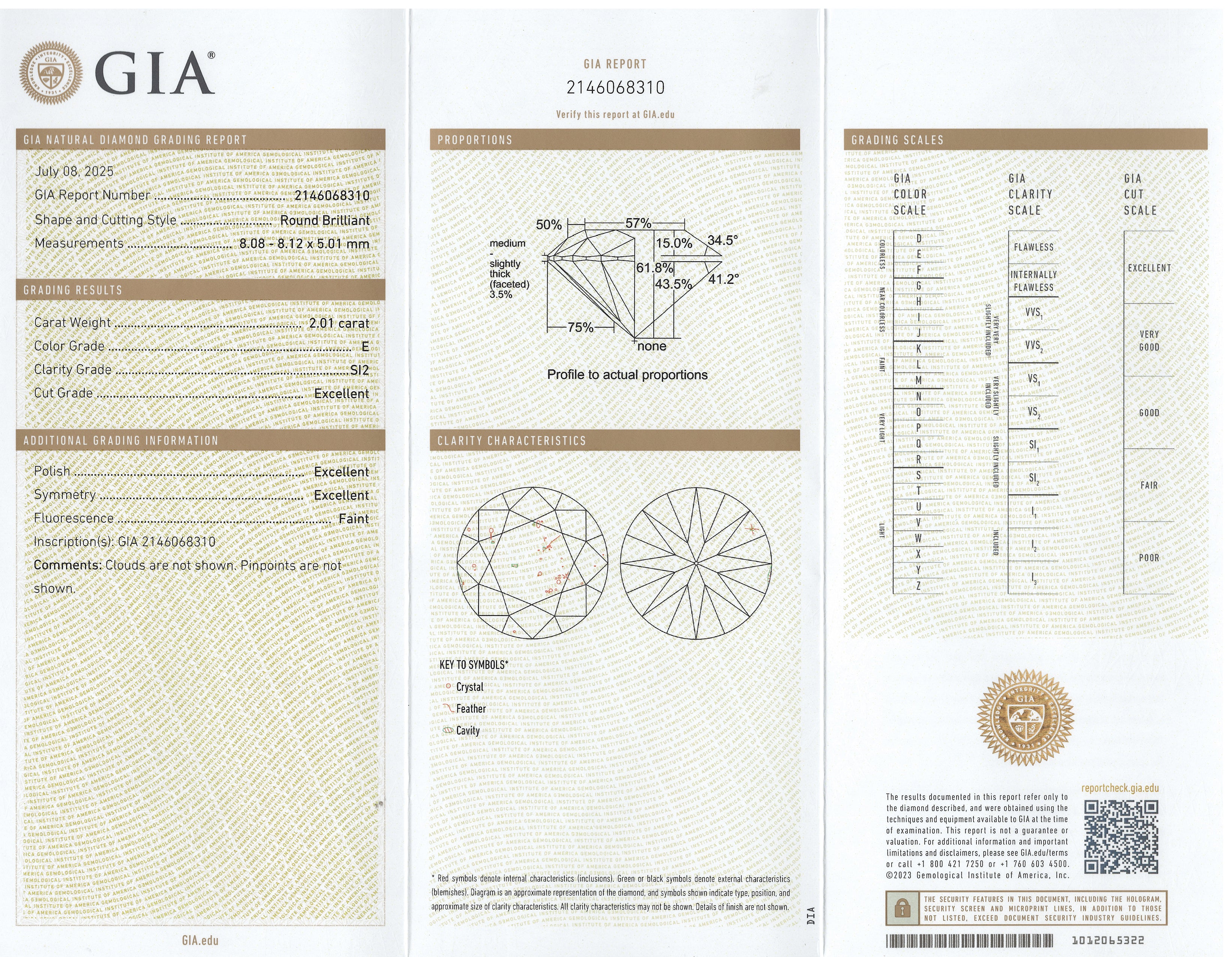 4.02 Carat Platinum Diamond Studs with GIA Certified E Color SI2 Clarity