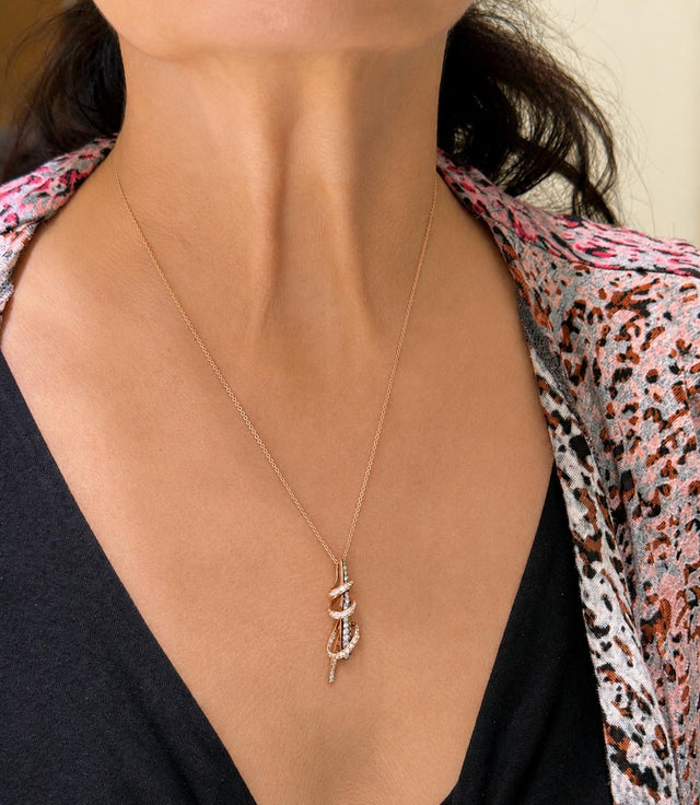 Levian Rose Gold Diamond Pendant
