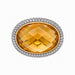 18k David Yurman Citrine & Diamond Ring