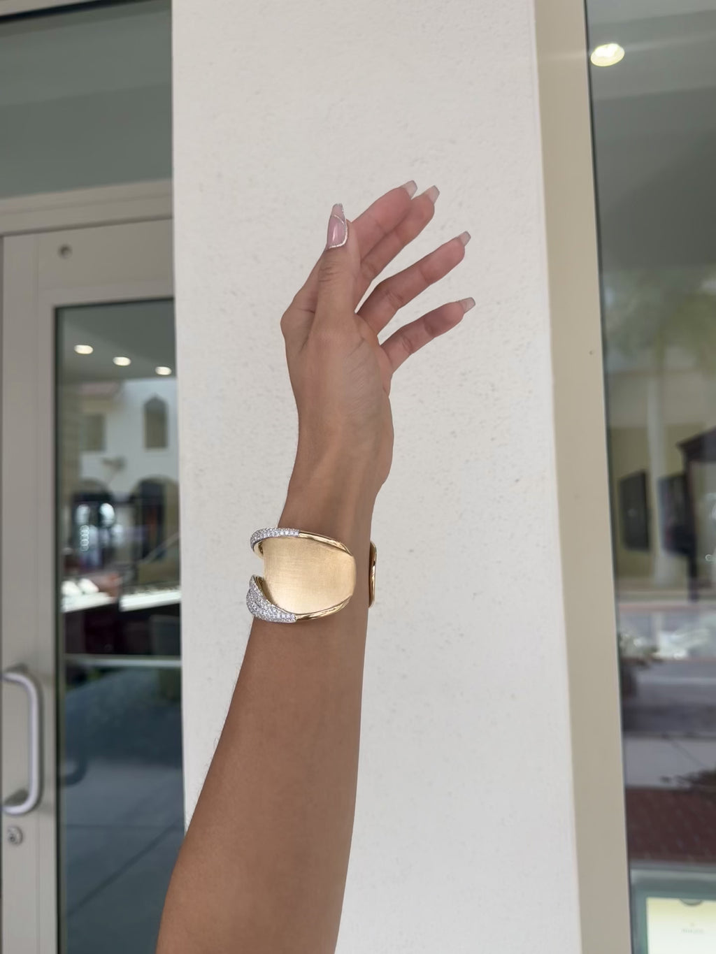 Pave Diamond Cuff Bangle