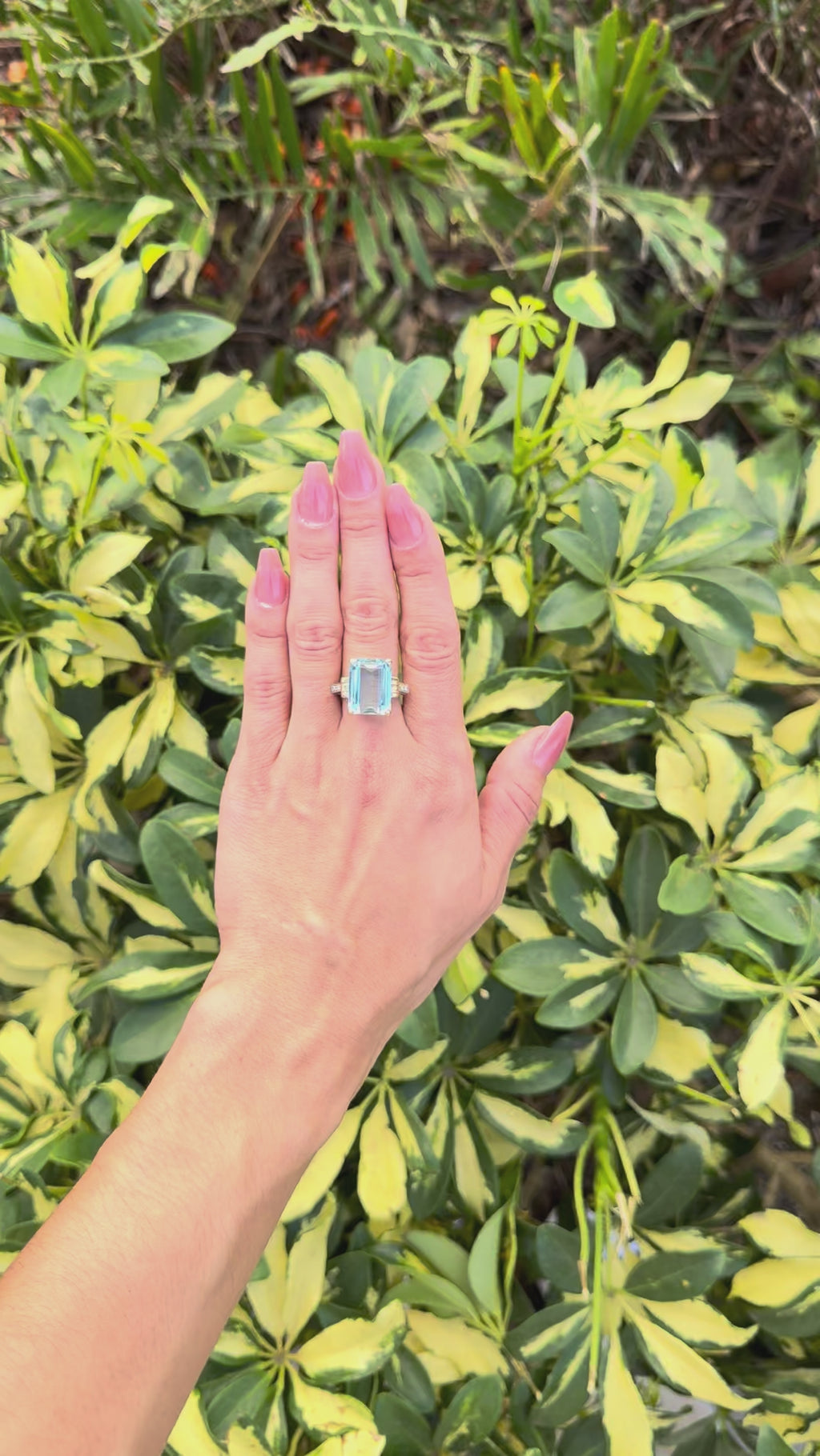 Retro Period Aquamarine Ring