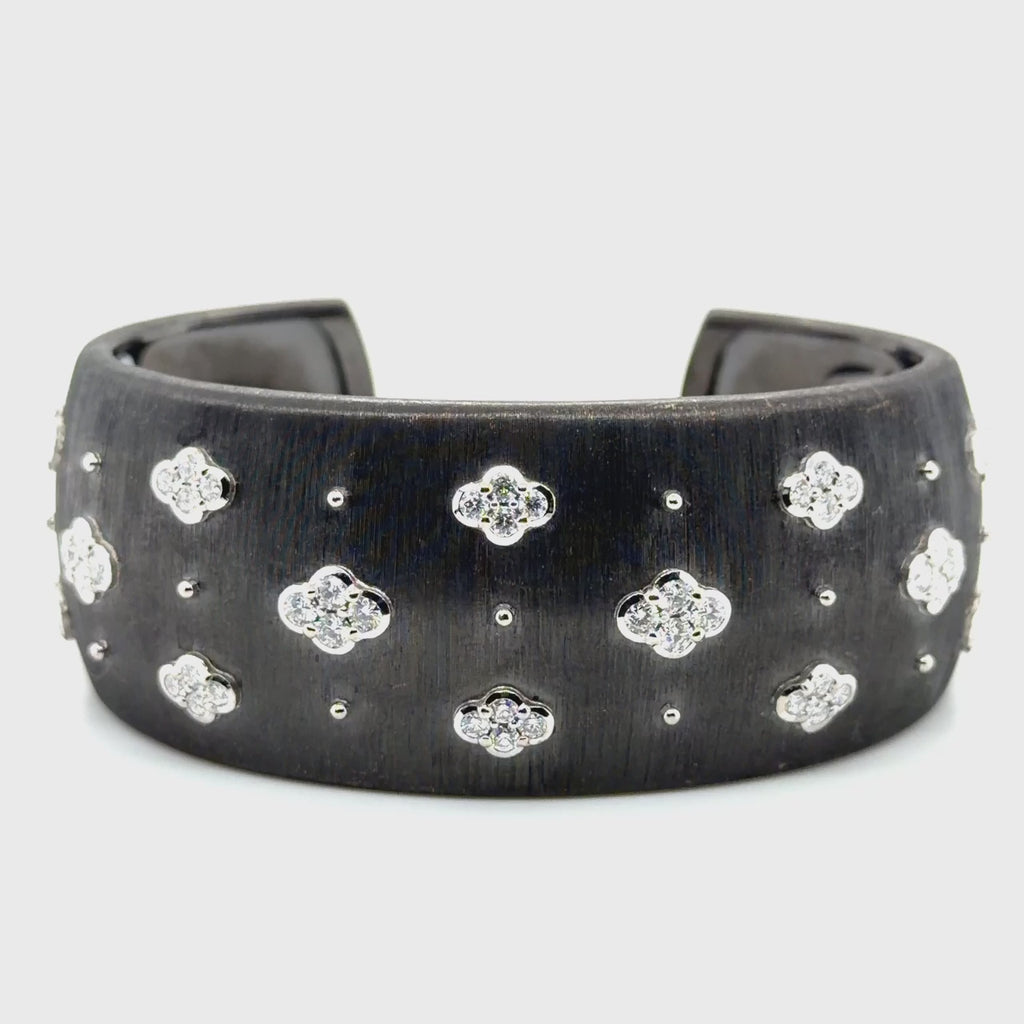 18k Buccellati Diamond Bangle
