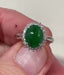Platinum Ring with 3.44ct GIA Imperial Jade