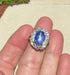 Platinum Ring with 9.11ct Blue Star Sapphire