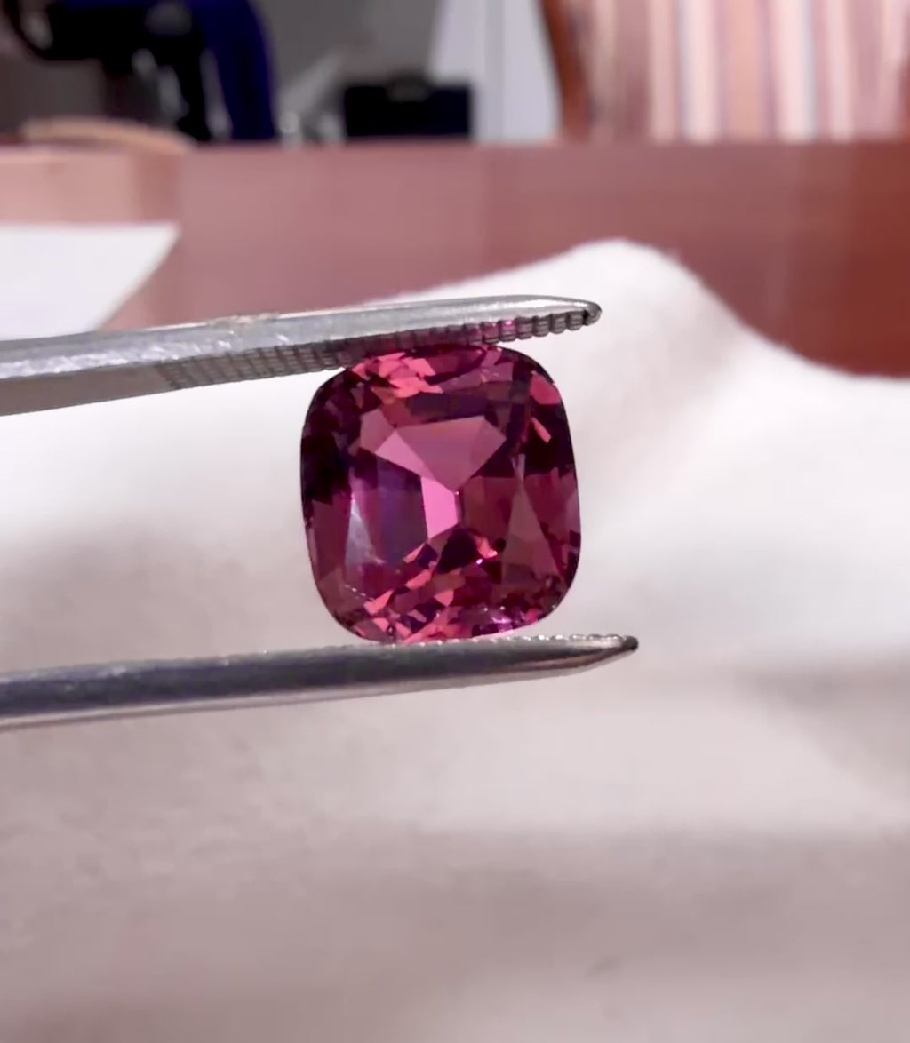 Cushion Cut Pink Tourmaline 6.32 Carats