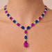 18k Ruby & Sapphire Necklace